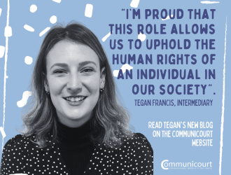 Picture of tegan with quote from herarticle