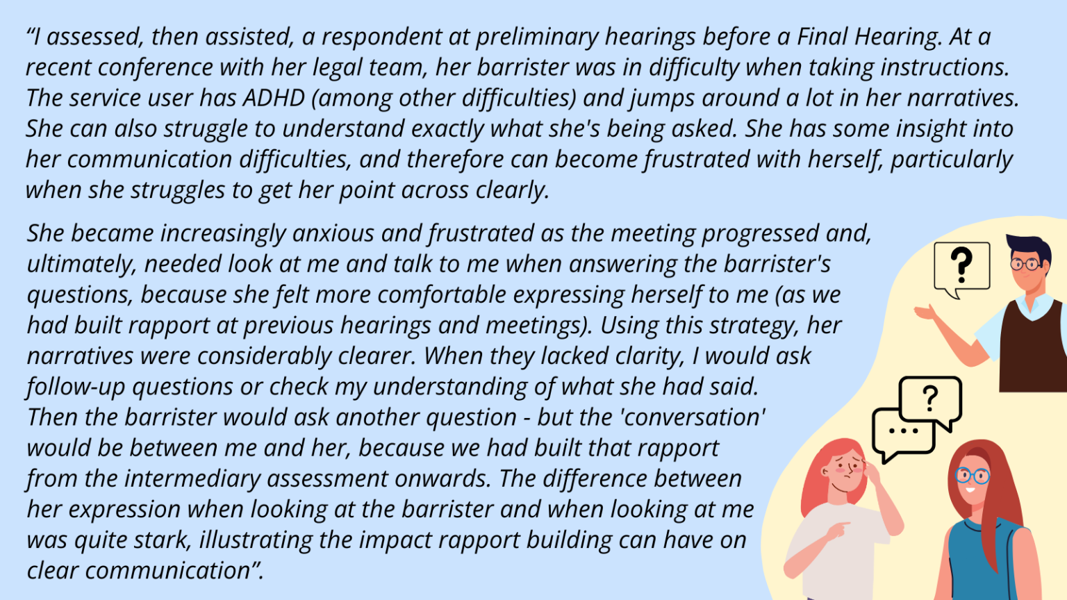 Building Repour Building rapport: Why connection matters in court communication ...